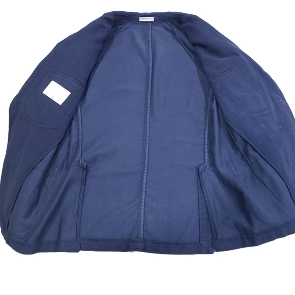 BOGLIOLI Navy Blue SOFT COTTON Unstructured Casual Jacket 3 Button (54IT) US 42 - Picture 9 of 12